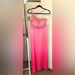 Alyce Designs Ombré Embellished Two- Piece Prom Gown Size 2